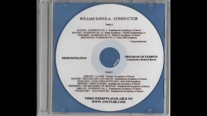 WILLIAM SAVOLA, CONDUCTOR - Demo