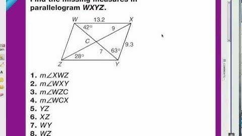 Viewer Challenge: Parallelogram Angles & Diagonals