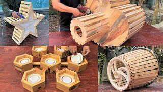 4 Ingenious Woodworking Project With Effective Skills // Reuse Old Wood Most Effectively