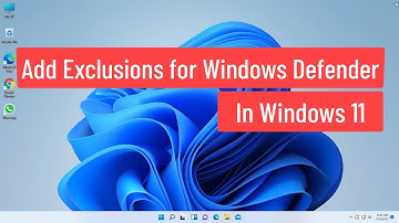 Add Exclusions for Windows Defender in Windows 11