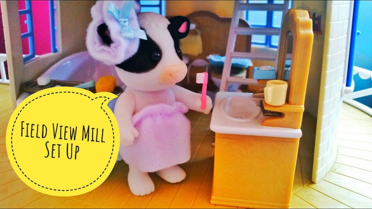 Sylvanian Families Field View Mill Set Up - YouTube