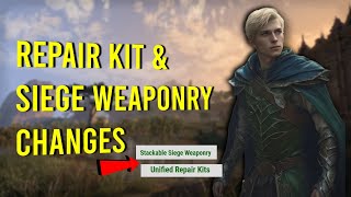 Update 41 Repair Kit & Siege Weaponry Changes | Elder Scrolls Online