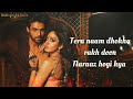 Dhokha (LYRICS) |Arijit Singh| Khushalii Kumar,Parth, Nishant,Mohan Sv,Manan B,Bhushan K