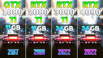 GTX 1080 Ti vs RTX 2080 Ti vs RTX 3090 Ti vs RTX 4090 - Test in 8 Games