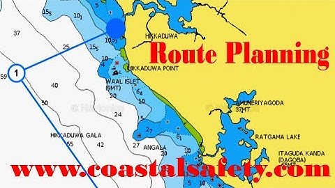 Boat Captain Training - Route planning on the chartplotter or computer screen method