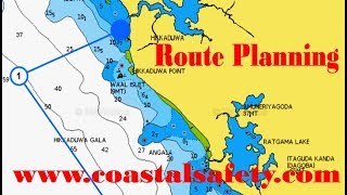 Boat Captain Training - Route planning on the chartplotter or computer screen method