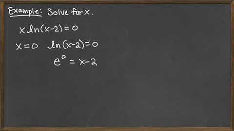 Solving Equation with Linear and Logarithmic Functions and Extraneous Solution