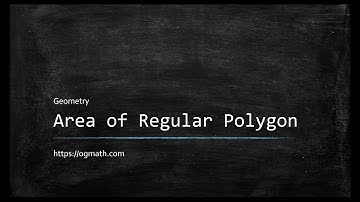 How to Find the Area of Regular Polygons Using Trigonometry (Geometry)