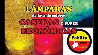 Experimento lámparas de lava de colores / Lava lamp 2020