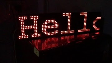 Scrolling Message P10 Led Display with Marathi and English fonts - Internet of Things