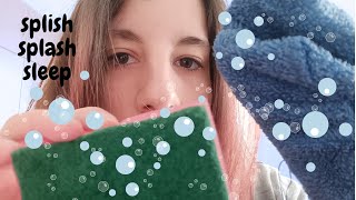 Cleaning YOU with a sponge, dishcloth, washcloth + more TO REMOVE the BAD (ASMR personal attention)