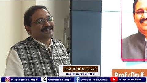 Ground Reporting I Master Class I Kulguru Uvach I Prof. KG Suresh I MCU Bhopal