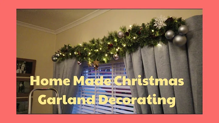 Homemade Christmas Garland Goes Up Over The New Wi...