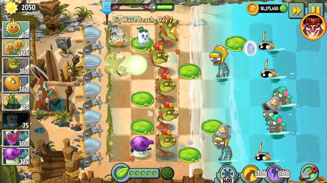 Plants vs Zombies 2 Hacked Gameplay YouTube