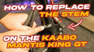 How to Replace the Stem on the Kaabo Mantis King GT | Voromotors tutorial