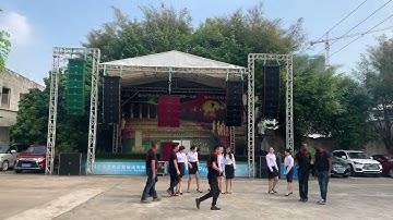 T.I Audio outdoor line array demo