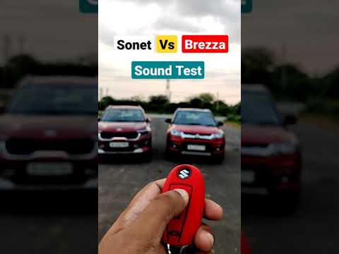 Sonet Vs Brezza : Lock/Unlock Sound Response..👍😇 l #shorts