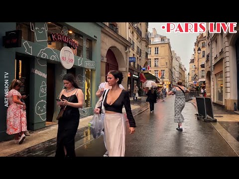 [🇫🇷PARIS WALK LIVE] Paris Bonjour Rainy Sunday Île St-Louis Walk Live Streaming 12/MAY/2024