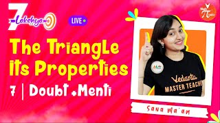 Doubt Clearing & Menti Quiz (The Triangle And Its Properties - L7)Class 7 Maths Ch 6 | Pirates🏴‍☠️