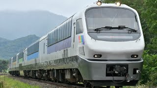 JR北海道キハ183系5200番台ノースレインボーエクスプレス　特急フラノラベンダーエクスプレス富良野行き　根室本線野花南～富良野間通過(汽笛吹鳴あり)