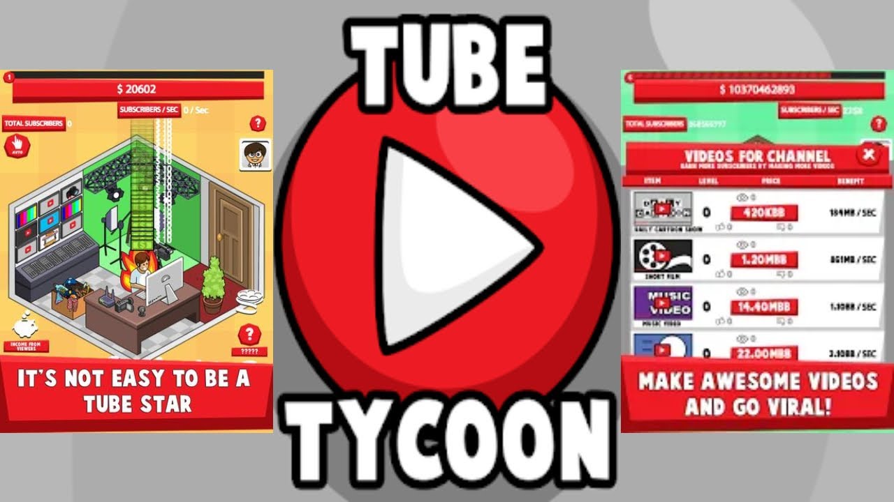 Tube Tycoon Tubers Simulator Idle Clicker Game YouTube