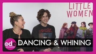 Florence Pugh & Timothée Chalamet Reveal how They Dance When No One's Watching