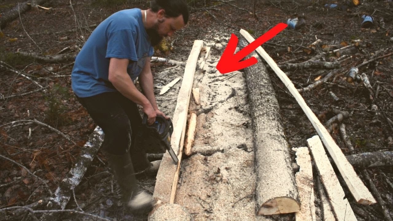 Trying To Mill A Tree With A Chainsaw YouTube