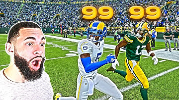 THE FIRST WR VS DB VIDEO OF MADDEN 22 WAS INSANE!!! 99 Davante Adams vs 99 Jalen Ramsey!!!
