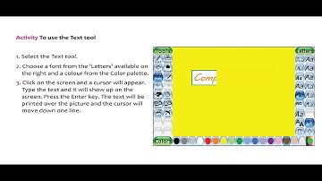 Activity 2.7.6: To use the Text tool in Tux Paint