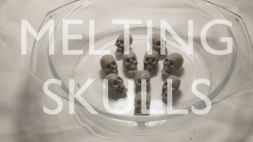 Melting Little Clay Skulls in Vinegar