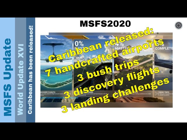 Flight Simulator 2020 - World Update XVI - Caribbean released!