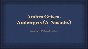 Allen’s Keynotes || Ambra Grisea || Well Explained