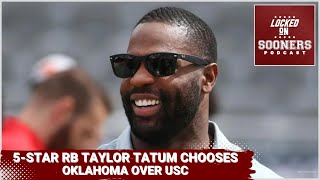 2024 No. 1 running back Taylor Tatum commits to Oklahoma Sooners over USC Trojans!