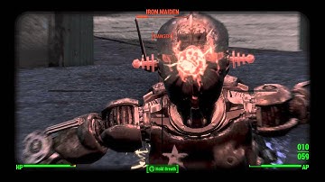 Fallout 4 Sniper Gameplay - Robot Race Track