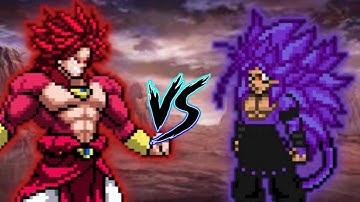 Broly SSJ4 LB VS Ghost in Jump Force Mugen 🔥