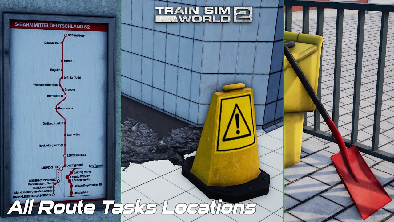 All Route Tasks Locations - Rapid Transit - Train Sim World 2