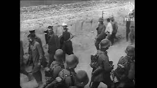 Вероломное нападение Германии на СССР, 22 июня, 1941, тяжёлые пограничные бои. Кинохроника вермахта