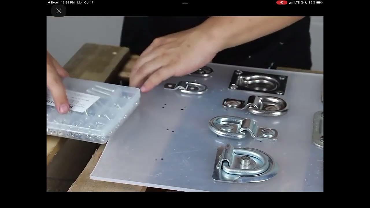 Pan Fitting DRing Trailer TIEDOWN ANCHORS Primo Trailer Parts YouTube