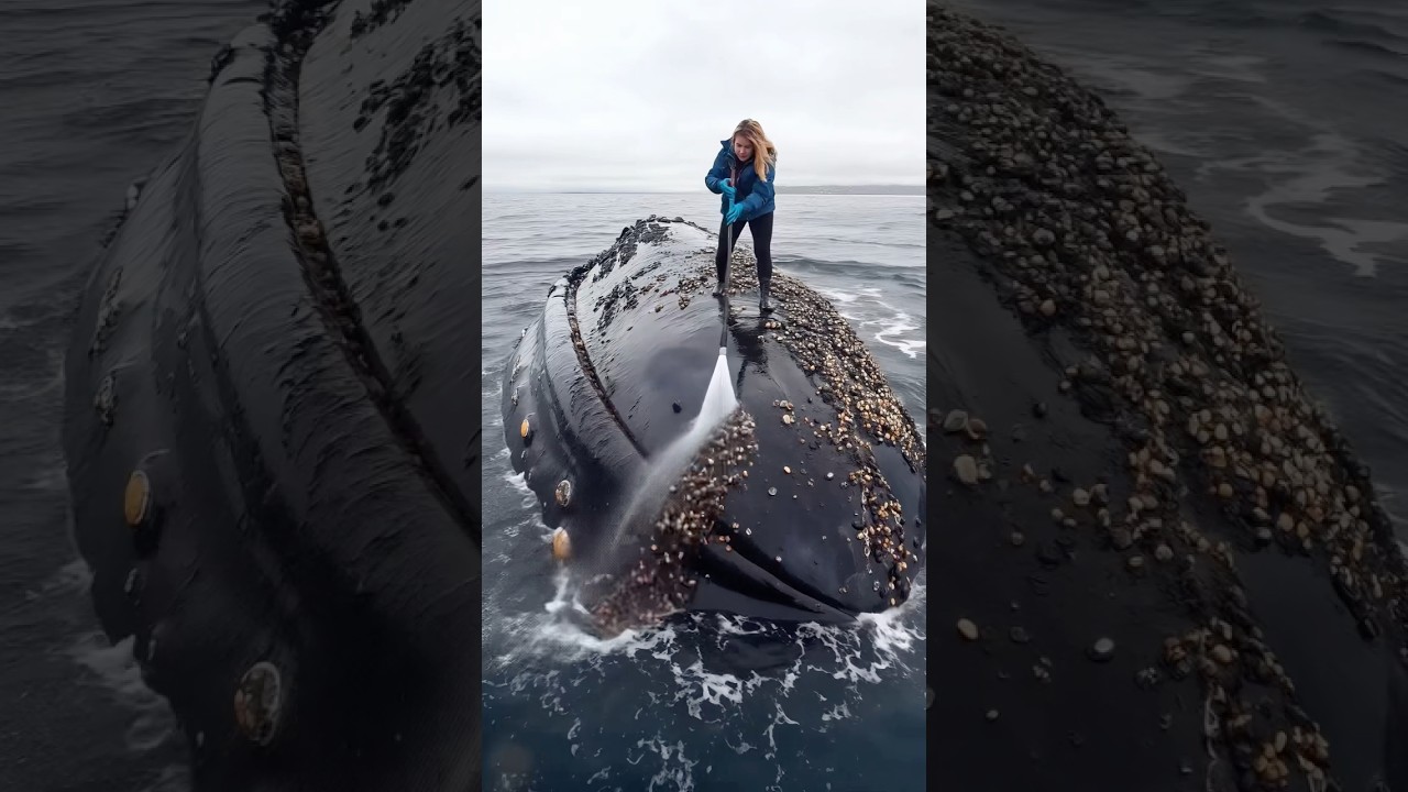 🐋 Rescue Workers cleaning Whales 