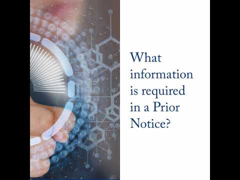 What you need to know about filing a prior notice with FDA before shipping food into the US