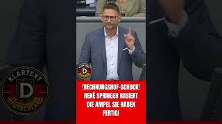 !RECHNUNGSHOF-SCHOCK! René Springer rasiert die Ampel Sie haben fertig!