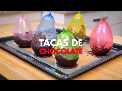 Taças de Chocolate para comer | Receita Divertida