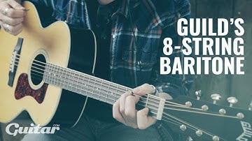 Guild BT-258E Deluxe Baritone 8-string acoustic guitar demo | Guitar.com