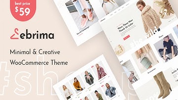 Ebrima - Minimal & Creative WooCommerce WP Theme | Themeforest Website Templates and Themes