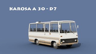 3D Model From A Photo Karosa A 30 - D7 Blender