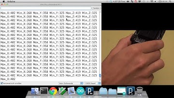Arduino Tutorial: Kapitel 3.3.1: Lösung von Aufgabe 3: "Ein Objekt bewegen"