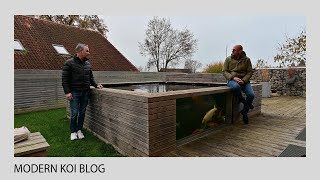 Modern Koi Blog #4933 - Heiko's 9-year-old, 17,000-liter high-walled koi pond