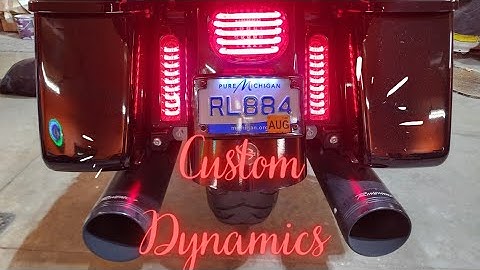 Custom Dynamics license plate relocation & lighted license plate frame...
