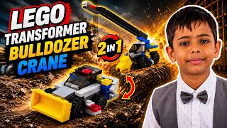 Lego Transformer Bulldozer Crane Full Build #lego #funbuildingblocks #starwars #foryou