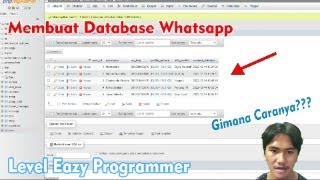 Membuat Database Whatsapp || Tugas UTS 2IA20 Struktur Data -  Universitas Gunadarma
